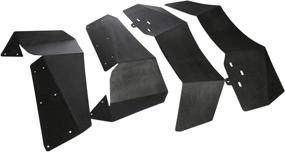 img 2 attached to 4-Piece Front and Rear Side Mud Flaps Mudguards Fender Flares Kit for Polaris RZR-4 900(2015-2018) RZR-S 900 RZR-S 1000(2015-2019) UTV