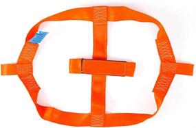 img 1 attached to 🍊 Orange Universal Motorcycle Rear Wheel Transport Tie Down Strap