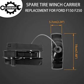 img 2 attached to 🔧 Spare Tire Hoist Spare Tire Winch Carrier Replacement - Ford F150 & F250 (1997-2004) - 924-526, 1L3Z1A131AA, 2L3Z1A131AA