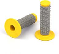 🏍️ yellow 7/8-inch motorcycle handlebar grips for dirt, pit bike, atv, utv логотип