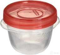 🍱 rubbermaid takealongs twist and seal food storage containers, set of 4 (2-pack of 4), clear логотип