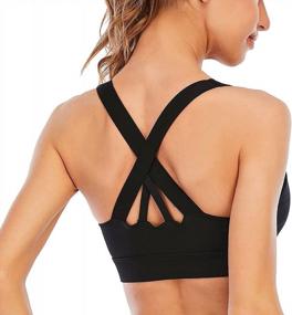img 3 attached to High Impact Support Wireless Front-Zip Sports Bra For Women - Ideal For Post-Surgery, Yoga, Gym, And Active Athletics By INIBUD