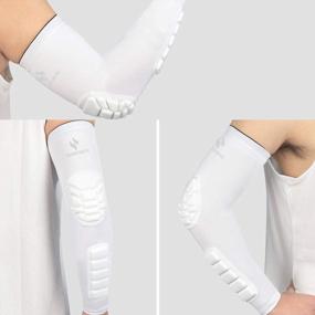 img 2 attached to 2 Pack Padded Elbow And Forearm Sleeves For Compression Support And Arm Protection By HOPEFORTH