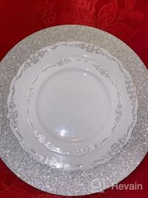 img 5 attached to Premium Victorian Design Disposable Bowls - 60 Pack For Weddings & Parties