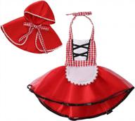 костюм красной шапочки, платье-пачка с плащом-накидкой, наряд в стиле сказки на хэллоуин для маленьких девочек от hihcbf логотип