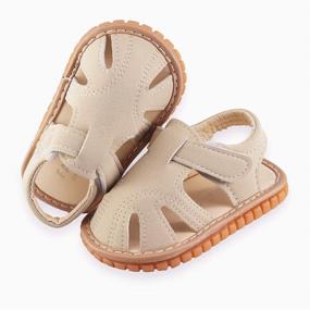 img 1 attached to SOFMUO Squeaky Sandals Non Slip Outdoor Boys' Shoes : Sandals