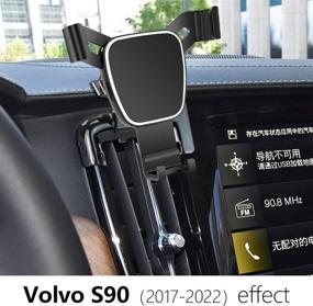 img 3 attached to 📱 Enhance Your Volvo S90 with LUNQIN Car Phone Holder: Stylish Navigation Bracket for Interior Decoration & Easy Mobile Mounting