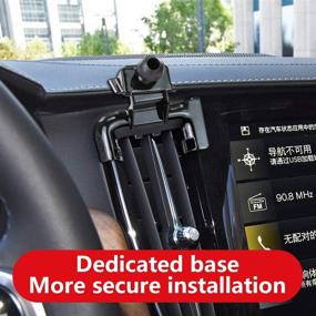 img 1 attached to 📱 Enhance Your Volvo S90 with LUNQIN Car Phone Holder: Stylish Navigation Bracket for Interior Decoration & Easy Mobile Mounting