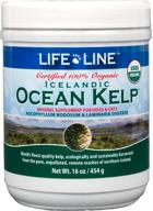 🐾 life line pet nutrition organic ocean kelp supplement: natural skin & coat and digestion support for dogs & cats, 16oz, 20101 logo