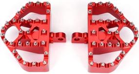 img 2 attached to Goldfire 360° Roating MX Chopper Bobber Style Foot Peg Front Pegs Footrests Footboards Fits For H-D Electra Glide Softail Dyna Chopper Sportster 883 (Red)