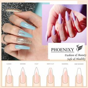 img 2 attached to Valentine'S Day Gift Starter Kit - Phoenixy Poly Nail Gel Kit With 12 Colors, Glossy & Matte Top Base Coat, Slip Solution & Nail Clip!