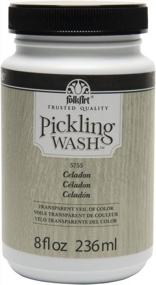 img 2 attached to FolkArt Pickling Wash In Assorted Colors (8 Oz), Celadon