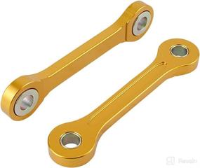 img 2 attached to 🔧 NICECNC Gold Rear Lowering Links Lower Kit for Suzuki DRZ400 2000-2019, Kawasaki KLX400 2000-2019 - Down 7CM/2.76inch