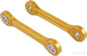 img 1 attached to 🔧 NICECNC Gold Rear Lowering Links Lower Kit for Suzuki DRZ400 2000-2019, Kawasaki KLX400 2000-2019 - Down 7CM/2.76inch