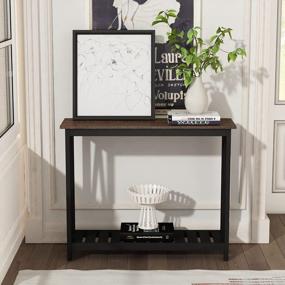 img 2 attached to Stylish And Functional ChooChoo Console Table For Your Entryway, Living Room, And Hallway In Classic Black