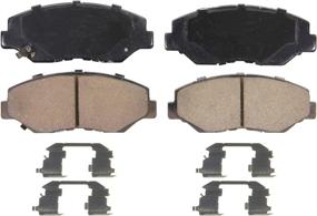 img 4 attached to 🔥 Wagner QuickStop ZD943 Ceramic Brake Pad Set for Enhanced Performance