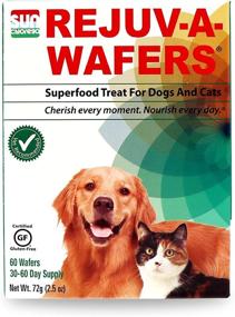 img 4 attached to 🐾 Sun Chlorella Rejuv-A-Wafers: Premium Daily Superfood Supplement for Dogs, Cats & Other Animals - Enriched with Green Microalgae & Eleuthero Bits - Boost Immune Defense, Gut Health - 60 Wafers