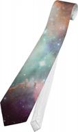 stand out with the tooloud space all over printed neck tie logo