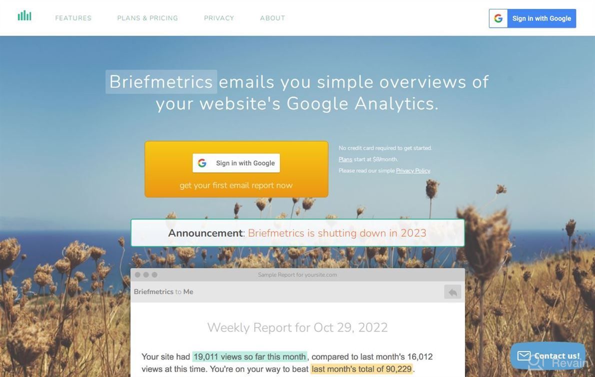 img 1 attached to Briefmetrics review by Robert Ryokan