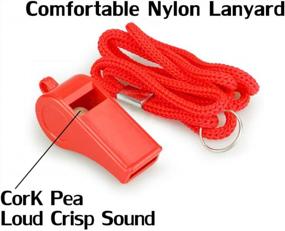 img 2 attached to Protect Yourself With Hipat Red Emergency Whistles | Loud & Crisp Sound | 2 Pack With Lanyard | Ideal For Lifeguard, Self-Defense & Emergency
