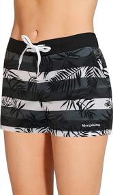 img 2 attached to Quick-Dry Board Shorts For Women With Soft Inner Brief Lining - Ideal For Sports And Swimming