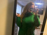 img 1 attached to Women'S Chunky Turtleneck Sweater: QACOHU Long Sleeve Knit Pullover Top review by Threlkeld Drauch