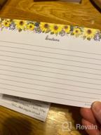 img 1 attached to Jumbo XL Sunflower Recipe Cards (50 Pack) - 5X7 Inch From The Kitchen Of For Weddings, Baby Shower, Bridal Shower - Made In USA review by John Faxon