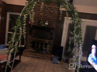 картинка 1 прикреплена к отзыву White Metal Wedding Arch With Climbing Plants Decoration, Perfect For Garden Bridal Parties - Adorox 7.5Ft Arbor Set от Geoffrey Graham