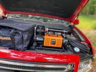 img 1 attached to ALL-TOP Heavy Duty Air Compressor Kit - 12V Portable Inflator With 6.35CFM For Offroad And Truck Tires, Car And RV Tire Air Pump - Max 150PSI For SUV, Jeep, 4X4 Vehicles review by Tyler Gannamani