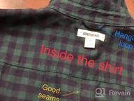 img 1 attached to Stay Cozy With Goodthreads Women'S Brushed Flannel Drop-Shoulder Shirt review by Juan Crane