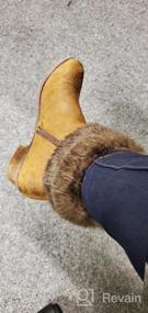 img 6 attached to Faux Fur High Boot Cuffs For Women - Sprifloral Leg Warmers And Toppers For Stylish Winter Boots