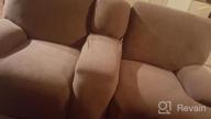 img 1 attached to MAYTEX Reeves Stretch 4-Piece Recliner Arm Chair Slipcover Furniture Cover With Side Pocket, Chocolate Brown review by Denise Smith