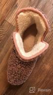 img 1 attached to RockDove Women'S Fuzzy Fleece House Bootie Memory Foam Slipper With Rubber Sole review by Veronica Cox