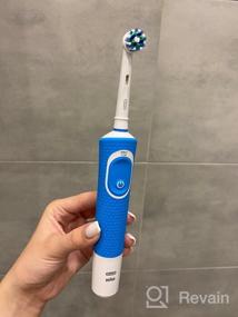 img 9 attached to 🪥 Oral-B Vitality D100.413.1 CrossAction Vibrating Toothbrush - Black, White, Blue