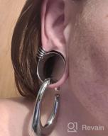 img 1 attached to KUBOOZ Ear Weights: The 👂 Ultimate Heavy Stretched Hangers and Tapers review by Chantel Cooper