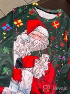 img 1 attached to BFUSTYLE Boy Girl Ugly Christmas Sweatshirt: Stylish Kids Fleece Pullover 4-16 Yrs review by Robert Smith