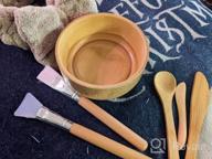 img 1 attached to Bamboo Facial Mask Mixing Set: Create A Spa Experience With JPNK'S 6-Pack DIY Clay Mask Kit Including Brushes And Bowl review by Justin Boisvert
