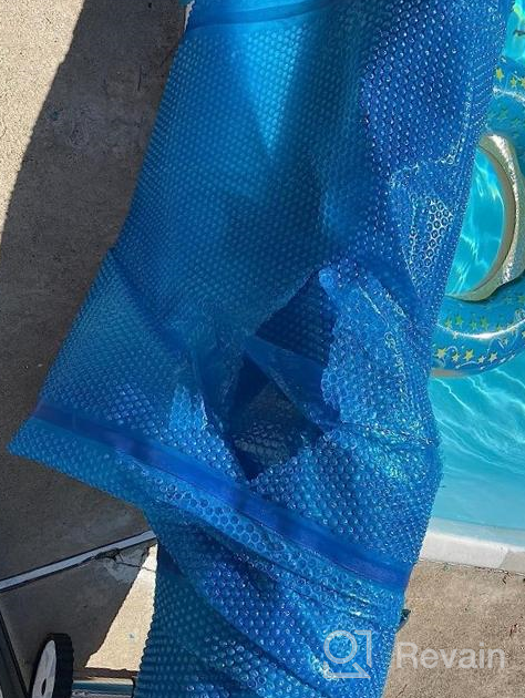 img 1 attached to Sun2Solar Clear 10-Foot-By-16-Foot Rectangle Solar Cover 1200 Series Heat Retaining Blanket For In-Ground And Above-Ground Rectangular Swimming Pools Use Sun To Heat Pool Bubble-Side Down review by Jason Martinez