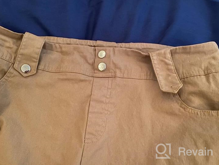 img 1 attached to Rekucci Women'S Comfortable Modern Classic Capri Pants With Cuffs review by Robert Ducki