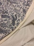 img 1 attached to Stay Cool And Comfortable With Winthome'S 11Lb Adult Weighted Blanket In Paisley Design review by Richard Gaines