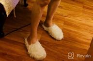 img 1 attached to Cozy Up In Style With PajamaGram Women'S Slip-On Fuzzy Slippers - Perfect House Shoes review by Laura Belisle