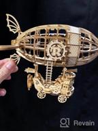 img 1 attached to DIY Airship Model Kit - Educational 3D Wooden Assembly Puzzle Craft For Boys Girls Friends Son Adult - Best Christmas Birthday Day Gift Home Decoration review by Chris Crisler