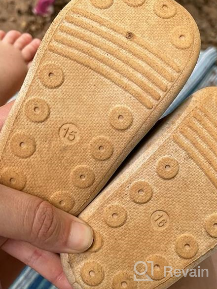 img 1 attached to Soft Sole Breathable Trainers For Boys And Girls: First Walking Shoes For Toddlers 1-4 Years | Lightweight, Non-Slip, Slip-On Sneakers With TPR Material, Cotton Canvas, And Mesh For Outdoor Use. review by Junee Mauck