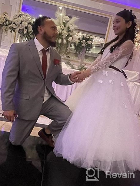 картинка 1 прикреплена к отзыву Великолепные платья (Carat Lovely) для Первой Причастности 👗 с рукавами - идеально для детской одежды девочек от Diane Haney
