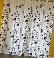 img 1 attached to Chic Floral Embroidered Grommet Curtains, 84 Inch Length - Keep Privacy And Style With VOGOL'S Pastoral Window Drapes For Living Room And Bedroom - Set Of 2 Panels, W52 X L84 review by Mike Meyers
