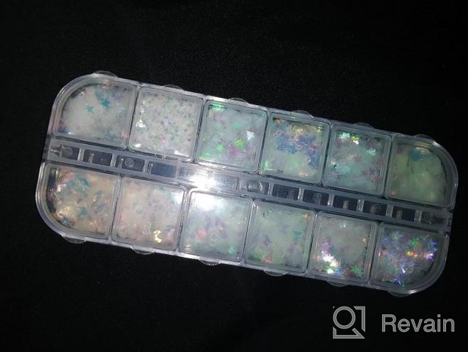 img 1 attached to 12Boxstar VOLODIA Nail Sequins Holographic Laser Glitter Paillette 3D Universe Beauty Decal DIY Tool review by Curtis Castillo