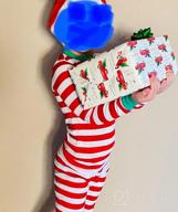img 1 attached to 100% Cotton Family Feel Striped Christmas Pajamas 🎄 Set for Boys and Girls - 2 Piece PJ Set review by Adam Martin