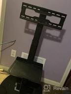 img 1 attached to 5Rcom Tall TV Stand With Swivel Mount And 2 Shelves For Flat/Curved Screens - Fits 27-65 Inch TVs, Height Adjustable - Black review by Phil Prater
