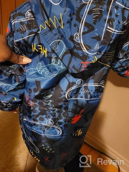 img 1 attached to 🦖 Waterproof Dinosaur Boys' Clothing - Bumeex Windbreaker Raincoat review by Bryant Randolph