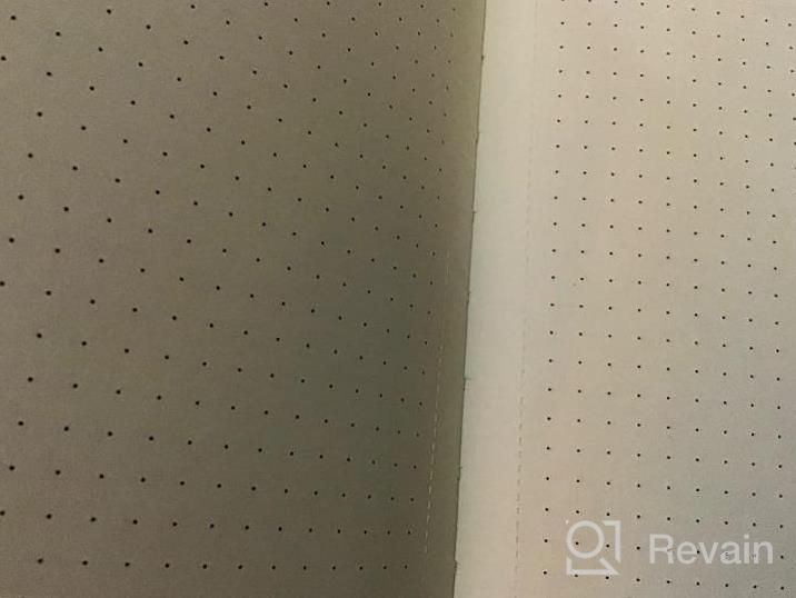 img 1 attached to 2-Pack Luxury Soft Cover Dotted Bullet Journal Notebook By Papercode - Grey - 130 Perforated Pages For Maximum Versatility review by Monique Larsen
